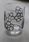 painted glass jar