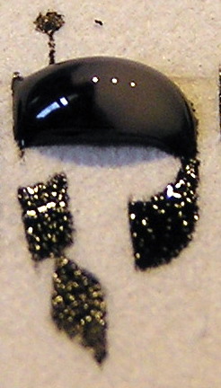 Tea and ink, not mixing