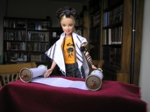 Barbie reads Torah