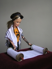 Barbie reads Torah